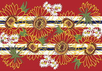 2018春夏家紡圖案趨勢預測--太陽花