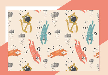 21/22秋冬嬰幼童家紡花型&圖案趨勢預測--魅力大貓（矢量）