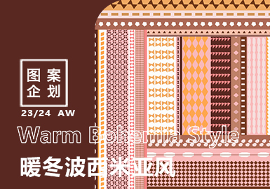 23/24秋冬家紡圖案企劃--暖冬波西米亞風（矢量）