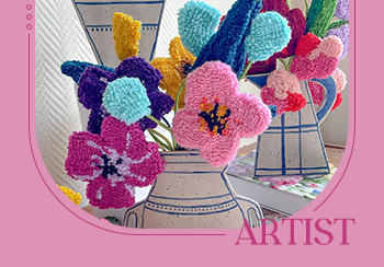 Tufting藝術(shù)家推薦--創(chuàng)意花卉