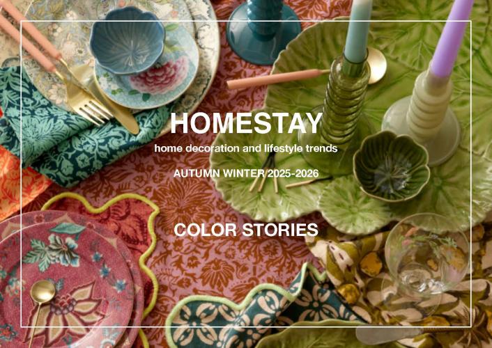 25/26秋冬家居裝飾和生活方式色彩趨勢預測 -- HOMESTAY 家庭旅館