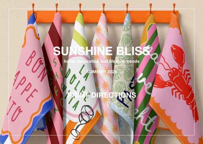 2026春夏家居裝飾和生活方式圖案趨勢預(yù)測-- SUMMER BLISS 愉悅陽光