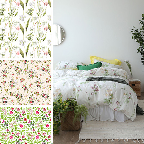 2017春夏韓國家紡市場分析 | 清新棉布印花