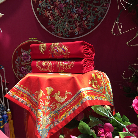 2017春夏Intertextile中國國際家紡展展會分析 | 中式傳統婚慶